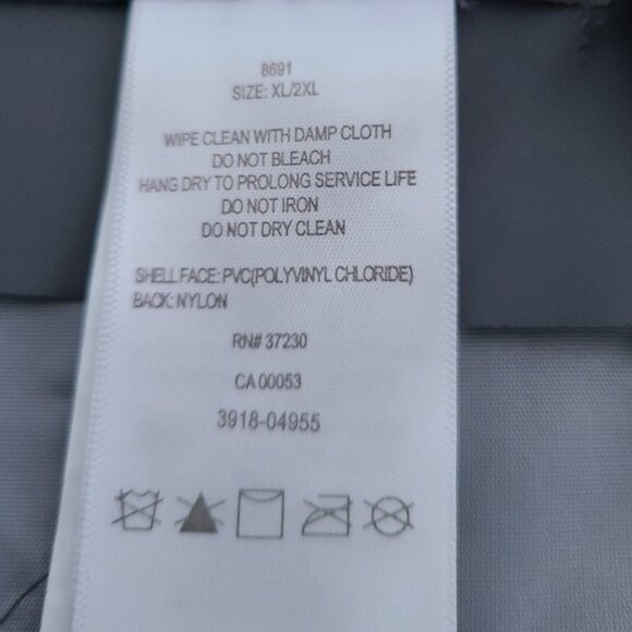 COLEMAN RAIN JACKET- MENS XL/2XL | GRAY & NEON YELLOW | WORKWEAR + GORPCORE - Picture 10 of 11